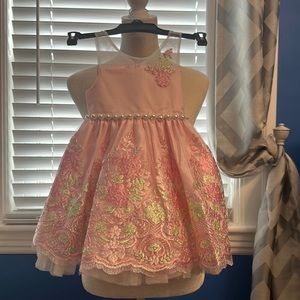 American Princess 2T light pink embroidered dress.